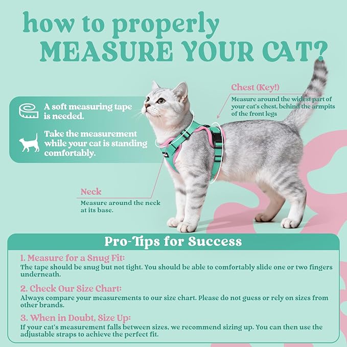 rabbitgoo Cat Harness and Leash Set, Escape Proof Vest Harness - Image 2