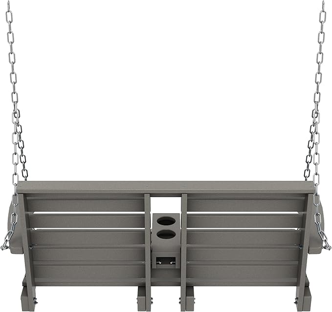 KINGYES Outdoor Hanging Porch Swing, 2 Seat Patio Swing Recliner - Image 8