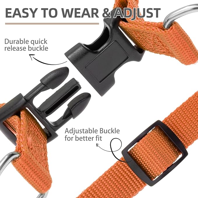 PUPTECK No Pull Dog Harness Soft Adjustable Basic Nylon Step in Puppy Vest - Image 3
