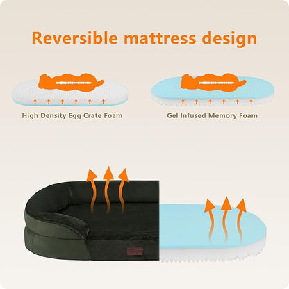 Dwanton Orthopedic Dog Bed for Extra Extra Large Dogs - Image 3