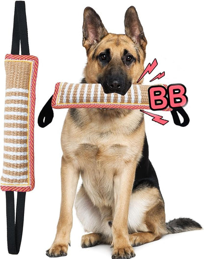 Clysoru Squeaky Tug Toy for Dogs Jute by Clysoru