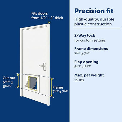 PetSafe Interior Cat Door – 4-Way Lock Option – - Image 4