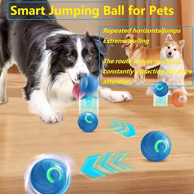 Smart jumping ball for dogs & Cats Duraspin Dog Bouncing Ball Random Path - Image 2