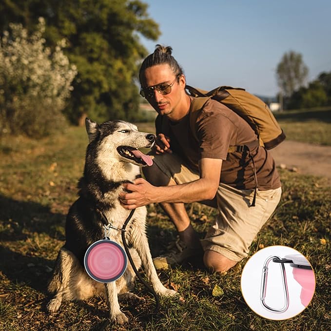 SLSON Dog Bowls Pet Collapsible Bowl - Image 5