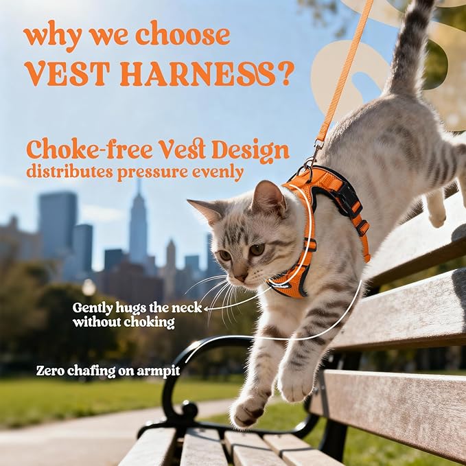 rabbitgoo Cat Harness and Leash Set, Escape Proof Vest Harness - Image 3