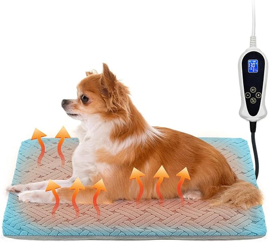 Dog Heating Pad 28x18in, Pet Heating Pad by RCSLL