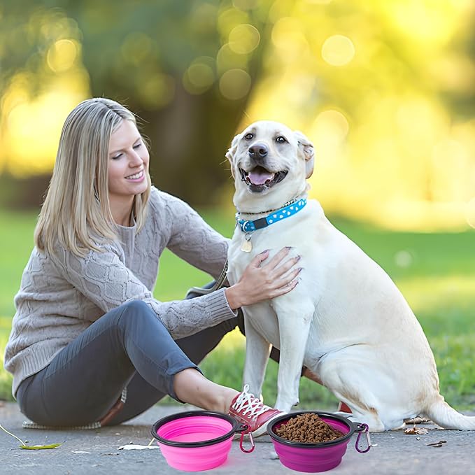SLSON Dog Bowls Pet Collapsible Bowl - Image 7