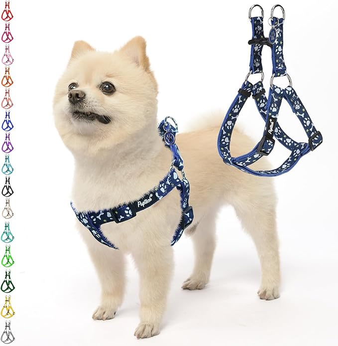 PUPTECK No Pull Dog Harness Soft Adjustable Basic Nylon Step in Puppy Vest by PUPTECK