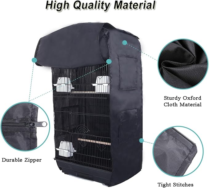 Bird Cage Cover Good Night Birdcage Cover Universal Blackout Bird Parrot Cage - Image 4