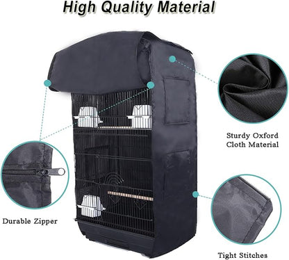 Bird Cage Cover Good Night Birdcage Cover Universal Blackout Bird Parrot Cage - Image 4