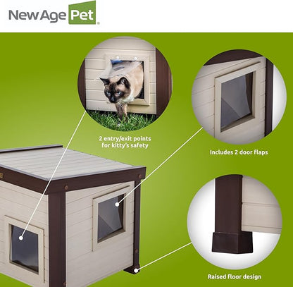 New Age Pet ECOFLEX Albany Outdoor Cat House - Image 9