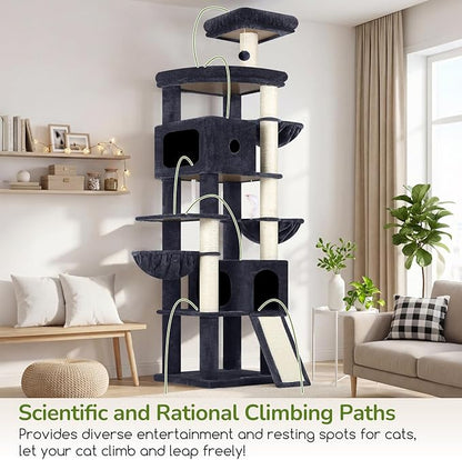 Globlazer 83in Heavy Duty Cat Tree, Giant Cat Tower - Image 2