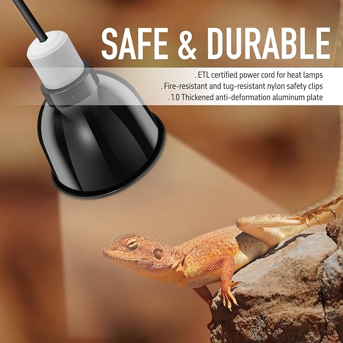 Reptile Light Fixture, 5.5'' Standard Dome - Image 3