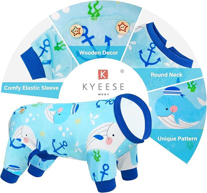 KYEESE Dog Pajamas Soft Dogs Clothes Pet Coat Velvet Dog Pajamas Small Sized - Image 8