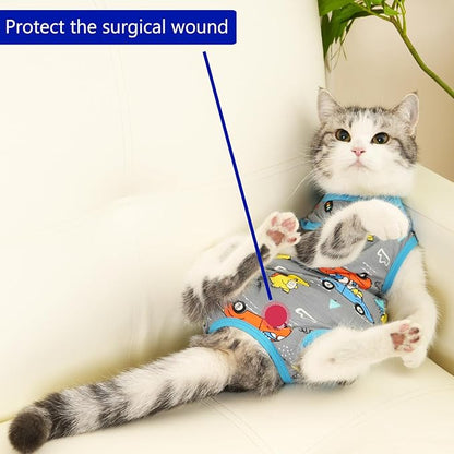 kzrfojy Cat Recovery Suit Cat Onesie - Image 4