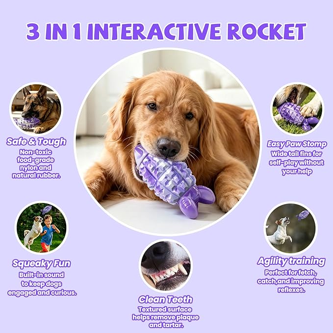 YINEYA Tough Dog Toys for Aggressive Chewers, Durable Dog Chew Toys for Medium - Image 4