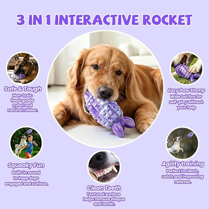 YINEYA Tough Dog Toys for Aggressive Chewers, Durable Dog Chew Toys for Medium - Image 4