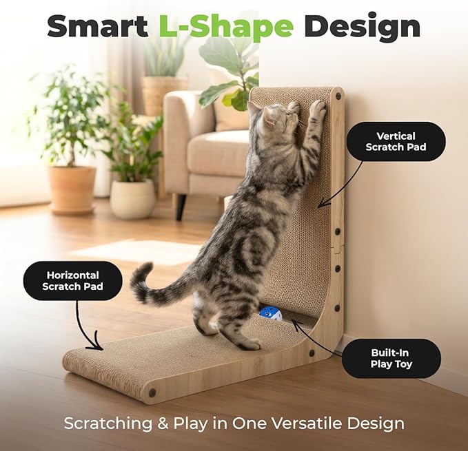 Best Pet Supplies Catify Cat Scratcher, Fun Interactive Scratchers, Claw Safe - Image 2