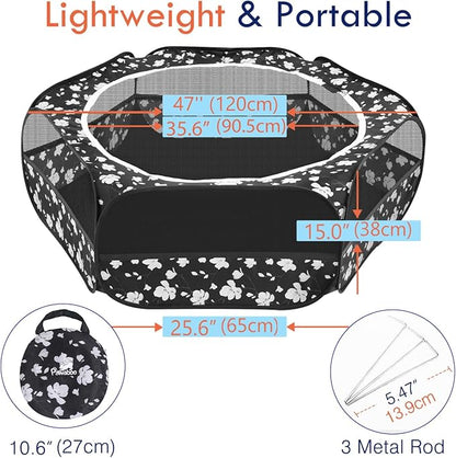 Pawaboo Small Animals Playpen, Waterproof Small Pet Cage Tent - Image 6
