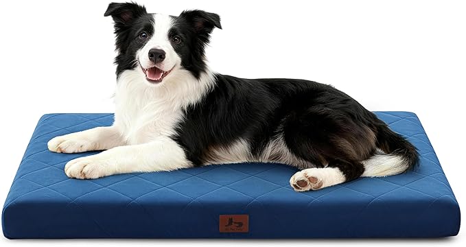 Orthopedic Dog Beds for Large Medium Dogs, Washable Pet Bed Mat by WARMREST