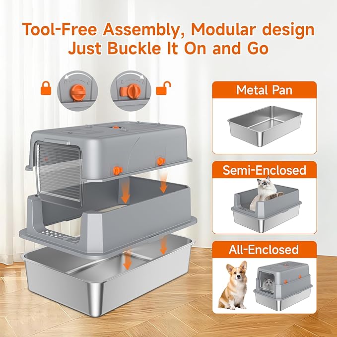 Stainless Steel Litter Box - Image 5