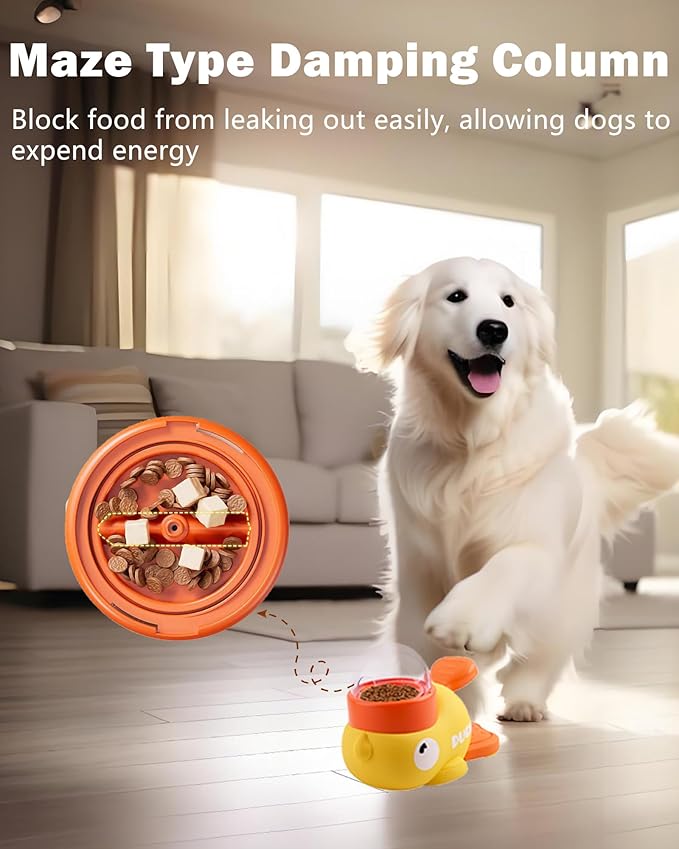 Interactive Dog Puzzle Toys Treat Dispenser Dog Toys, Duck Shape Slow Feeder - Image 3