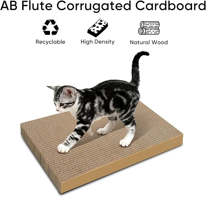 Cat Scratchers 6 Packs Refill Cat Scratching Pad Cardboard - Image 3