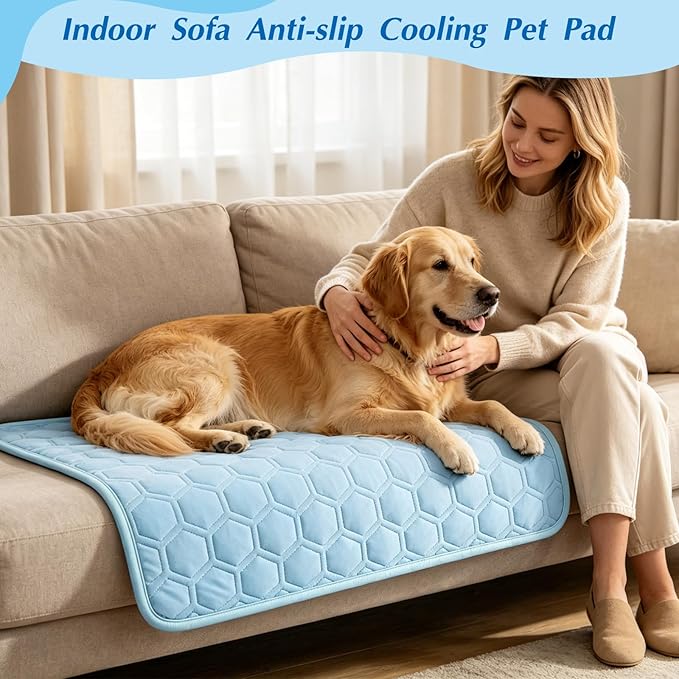 Cooling Mat for Dogs, Thick Breathable Dog Cooling Mat Q-MAX>0.45, Dog Cooling - Image 4
