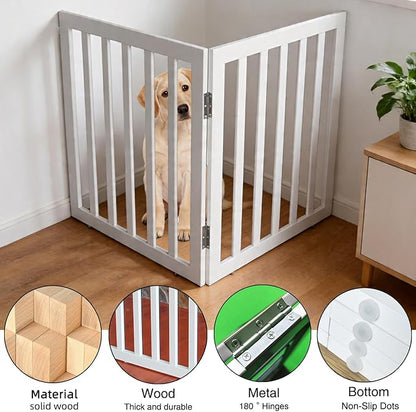 Dog Gate Indoor, Freestanding Dog Fence - Image 5