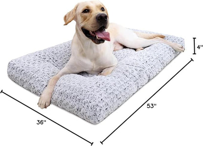 KSIIA Washable Dog Bed Deluxe Plush Dog Crate Beds Comfy Kennel Pad Anti-Slip - Image 7