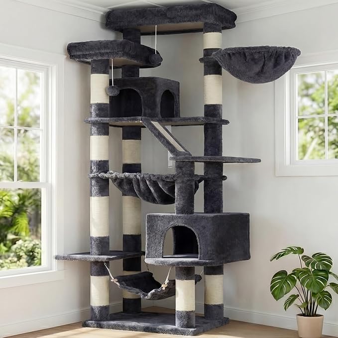 Heybly Cat Tree, 71-Inch-Tall Tower by HEYBLY