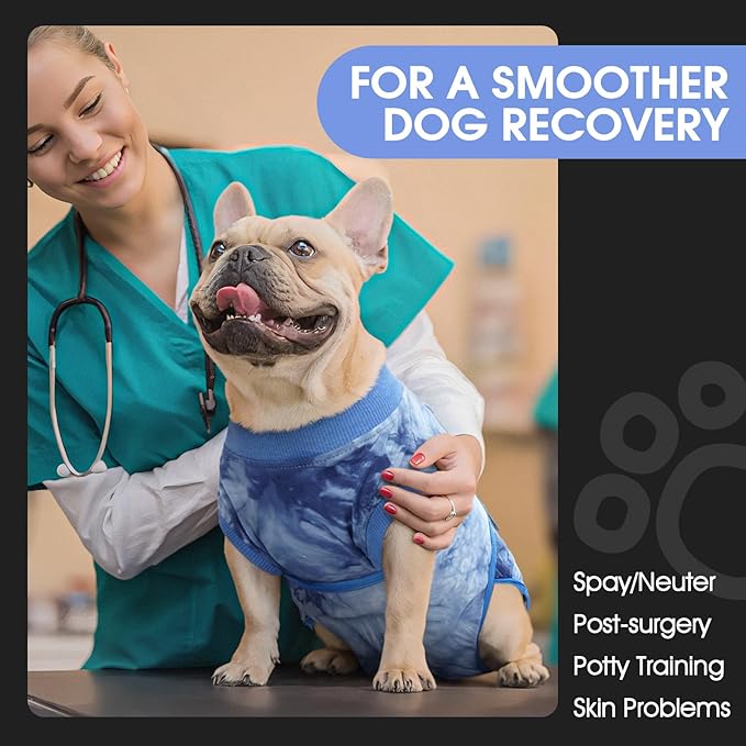 FUAMEY Recovery Suit for Dogs After Surgery, Soft Breathable Dog Bodysuit - Image 3