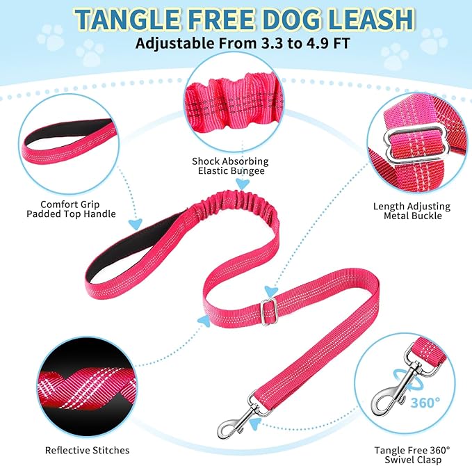 Lukovee No Pull Dog Harness and Leash Set, Soft Padded Small Dog Harness - Image 3