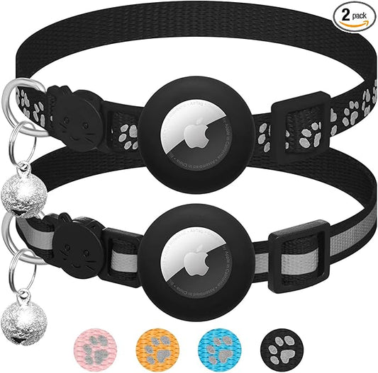 2 Pack Airtag Cat Collar Breakaway by LAFAYIspecializesinpetcollars