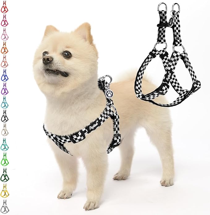 PUPTECK No Pull Dog Harness Soft Adjustable Basic Nylon Step in Puppy Vest by PUPTECK