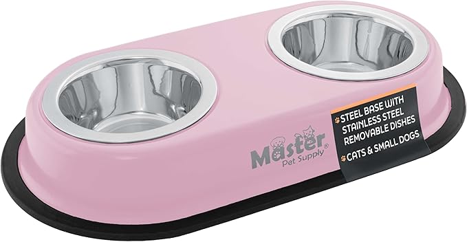 Master Pet Supply Double Dog Bowls Set by MasterPetSupply