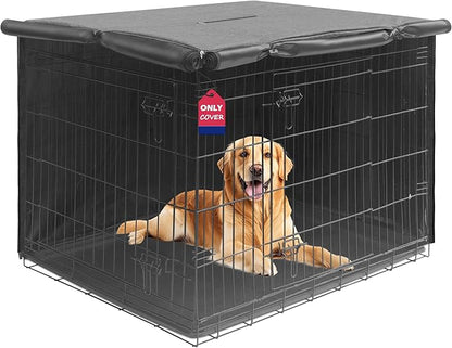 HiCaptain Breathable Dog Crate Cover 48 Inch, Durable Heavy Duty Kennel Cover by HiCaptain