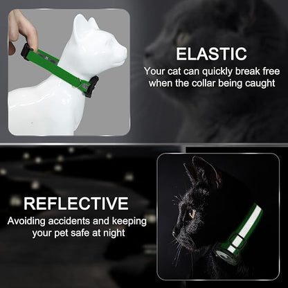 Reflective AirTag Cat Collar, Integrated Cat Tracker Collar - Image 2