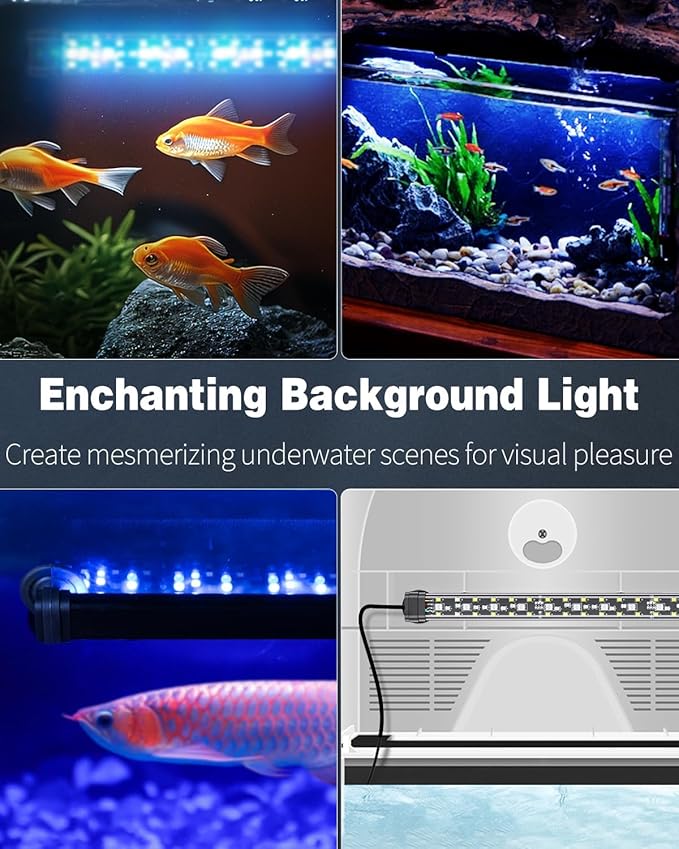 Pawfly 14W Aquarium LED Light 28 Inch 24/7 Fish Tank - Image 8