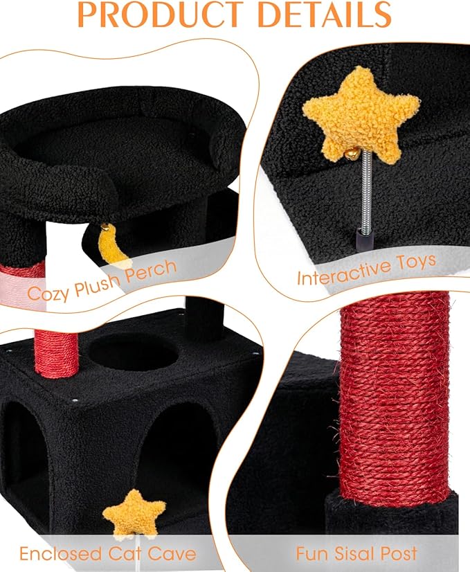 30In Cute Cat Tower for Indoor Cats - Image 3
