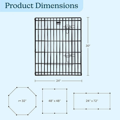 Dog Playpen - Foldable Metal Exercise Puppy Play Pen - Indoor/Outdoor Pen with - Image 6