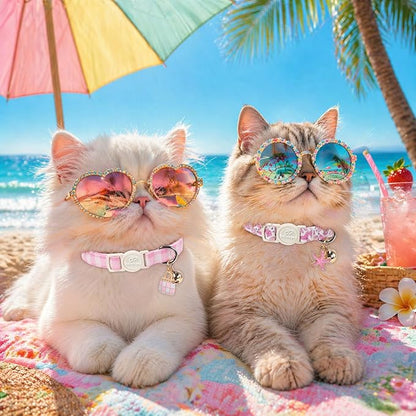 2 Pack Pink Cat Collars - Image 2