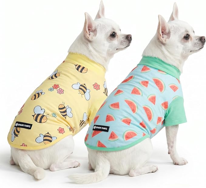 Spark Paws Sunblock Dog T-Shirt, SPF30 Protection, Lightweight Breathable Quick by SparkPaws
