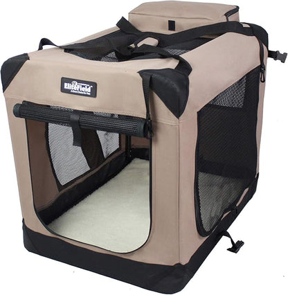 EliteField 3-Door Folding Soft Dog Crate by EliteField