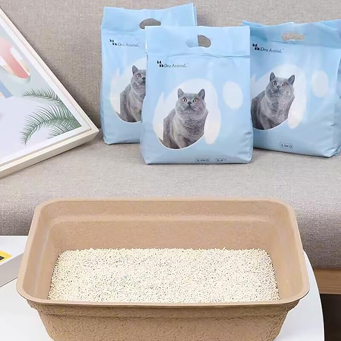 WUWEOT 8 Pack Disposable Cat Litter Box, Paper Cat Litter Tray Pet Litter Pan - Image 7