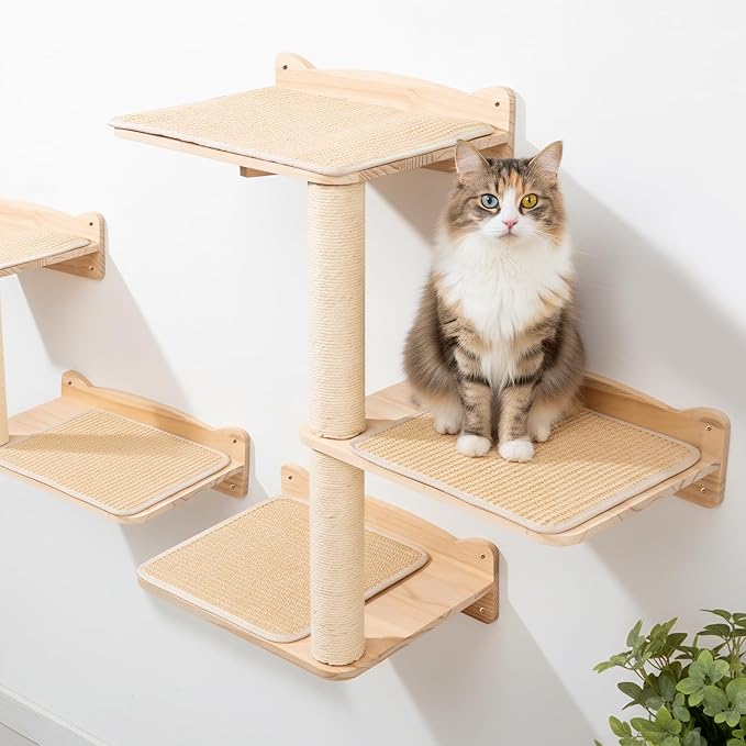 Cat Wall Shelves, 2-Tier Cat Shelves - Image 7