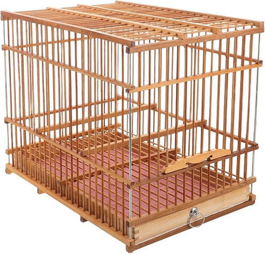 Totority Bamboo Woven Small Bird Cage by Happyforkidstogrowup