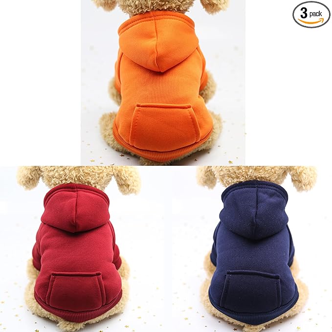 TAPBULL Dog Dresses, Fashionable Pet Dog Sweatshirt Clothes in Dark Colors by TAPBULL