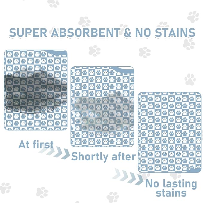 Pet Mats for Food and Water, Non Slip Indoor Quick Dry Cat Bowl Feeding Mats - Image 2