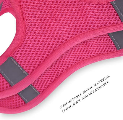 Step in Dog Harness and Leash Set, Flower Adjustable Easy Walk Puppy Harnesses - Image 5
